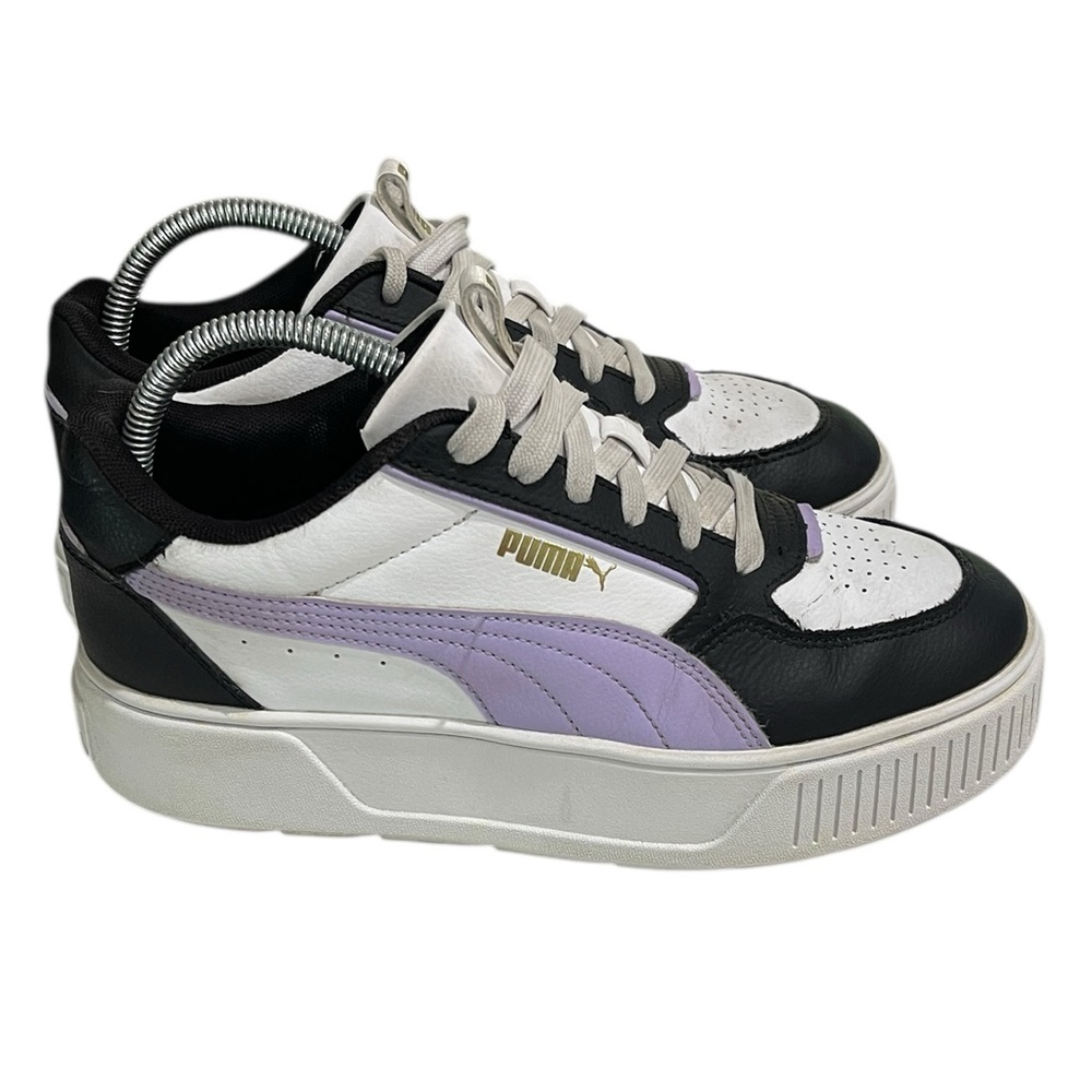 Puma Women's Sneakers - Black, White, and Lavender